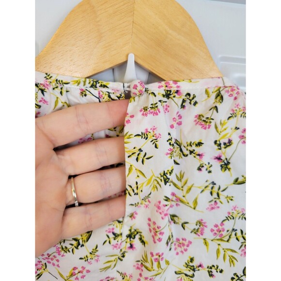 J. Crew Side-Cutout Cotton Poplin Dress Meadow Floral Size 10 - Picture 8 of 11